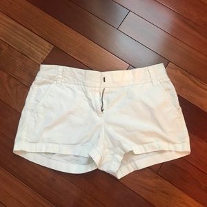 J Crew Size 2 White Shorts